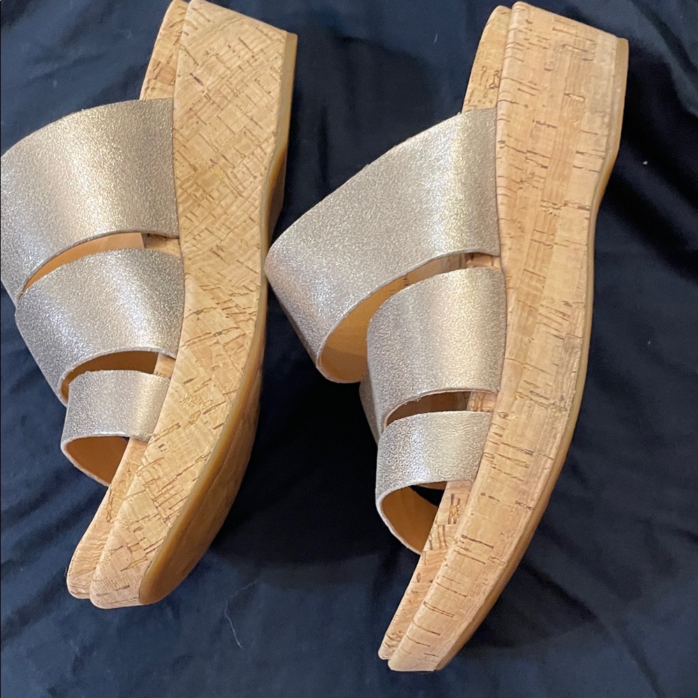 Kork-Ease Metallic Slide Sandals - Picture 2 of 7